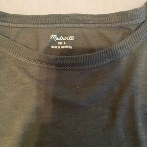 Madewell Long Sleeve Tee, Forest Green